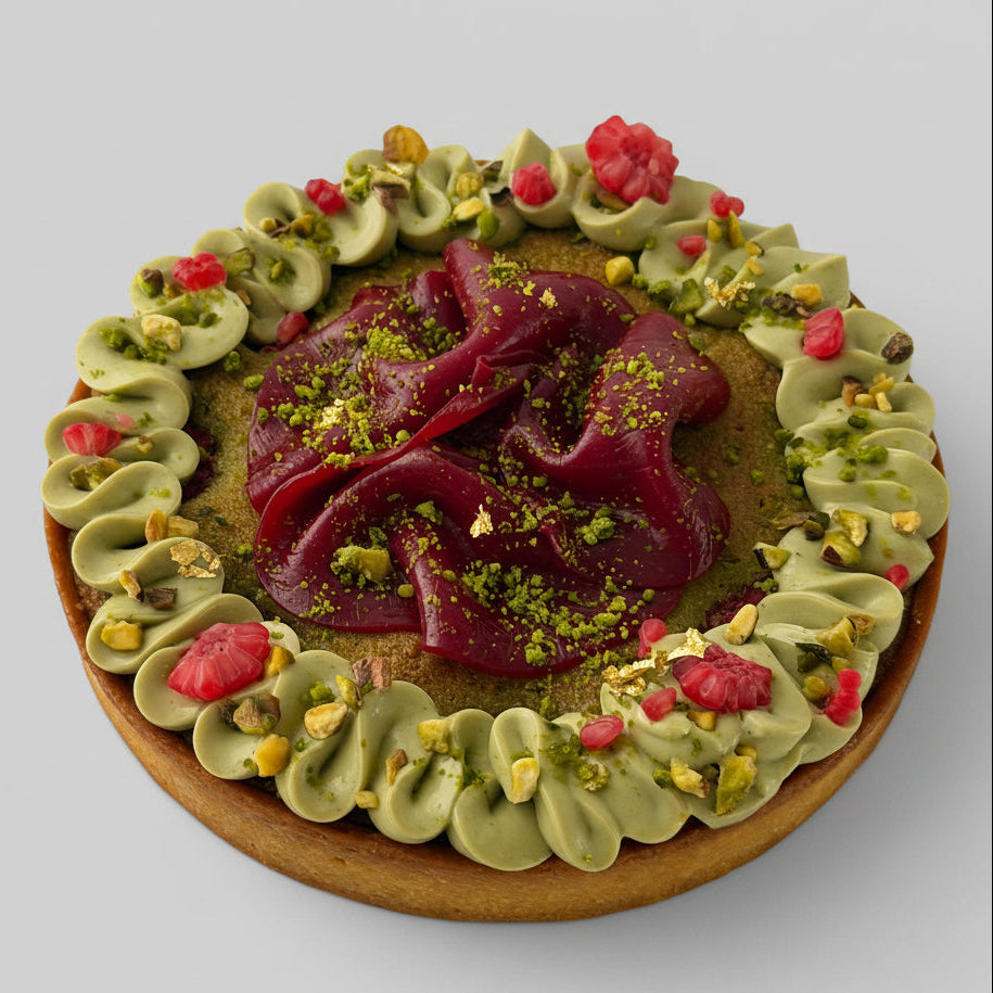 The Pistachio-Raspberry Duo Tart