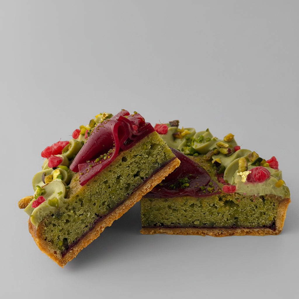 The Pistachio-Raspberry Duo Tart