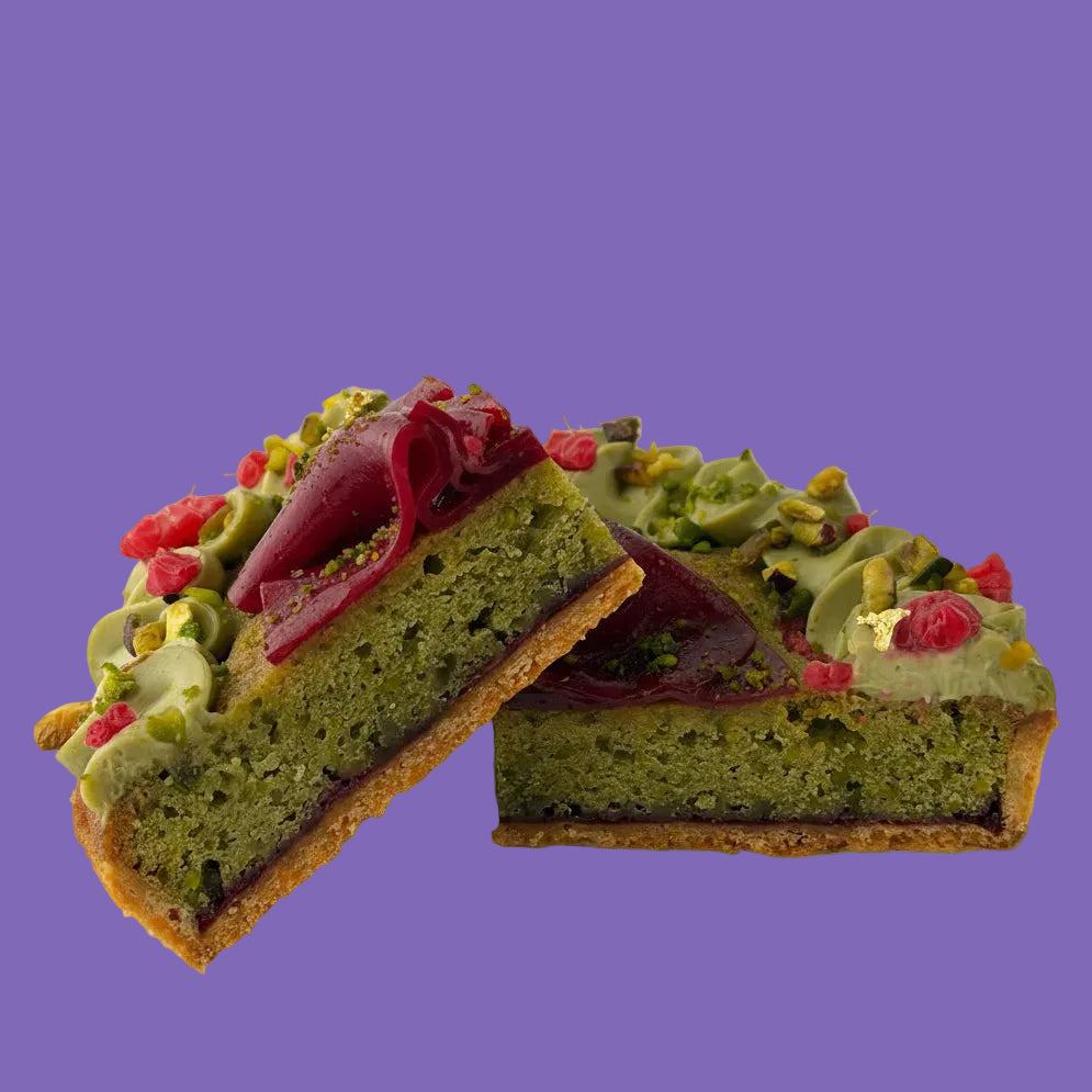 The Pistachio-Raspberry Duo Tart